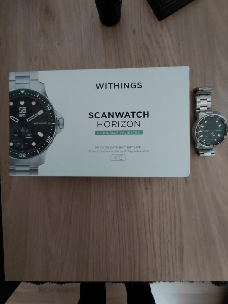 Withings ScanWatch Horizon - Clinically Validated, Withings, Ophalen of Verzenden, Zo goed als nieuw, Waterdicht
