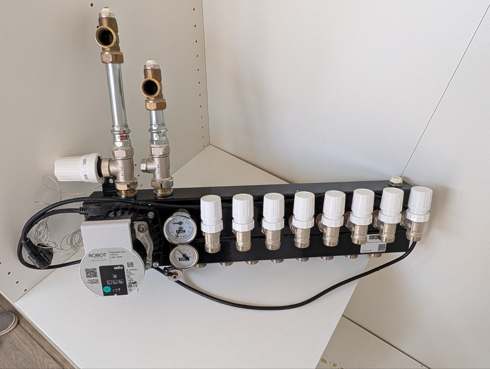 Robot Vloerverwarming Verdeelunit 8-groeps met Wilo A-label, Ophalen, Gebruikt, Minder dan 30 cm, Overige typen