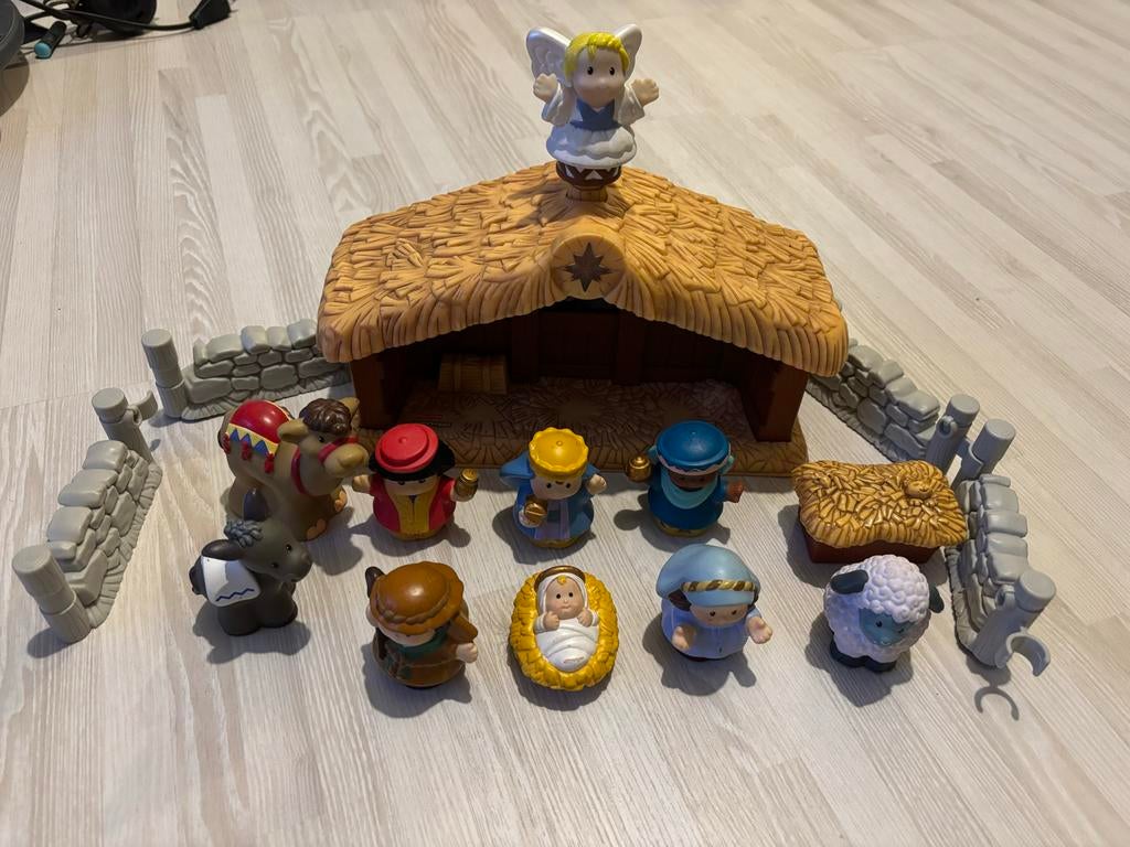 Fisher-Price Little People Kerststal Set, Ophalen of Verzenden, Gebruikt, Jongen of Meisje