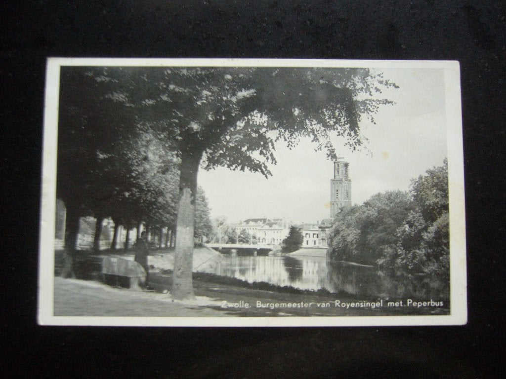 ZWOLLE  =  BURGEMEESTER VAN ROYENSINGEL MET PEPERBUS, Ophalen of Verzenden, 1940 tot 1960, Gelopen, Overijssel