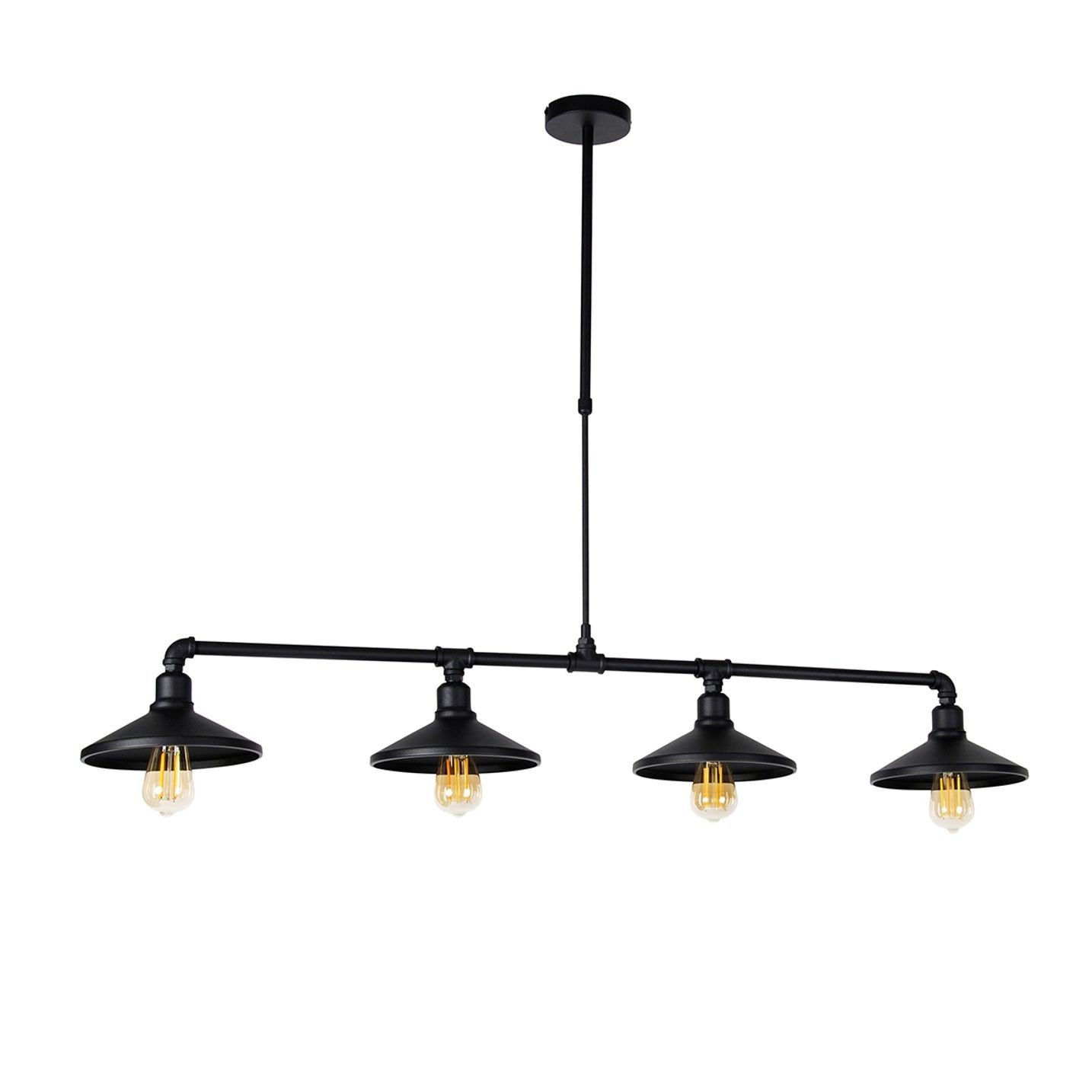 Hanglamp zwart 4-lichts, Ophalen