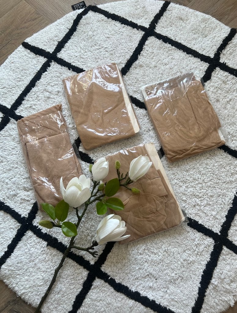 Nieuw 4x tan beige Hema support panty L 40 42 30 den twv 40, Beige, Nieuw, Ophalen of Verzenden, Maat 44/46 (L)