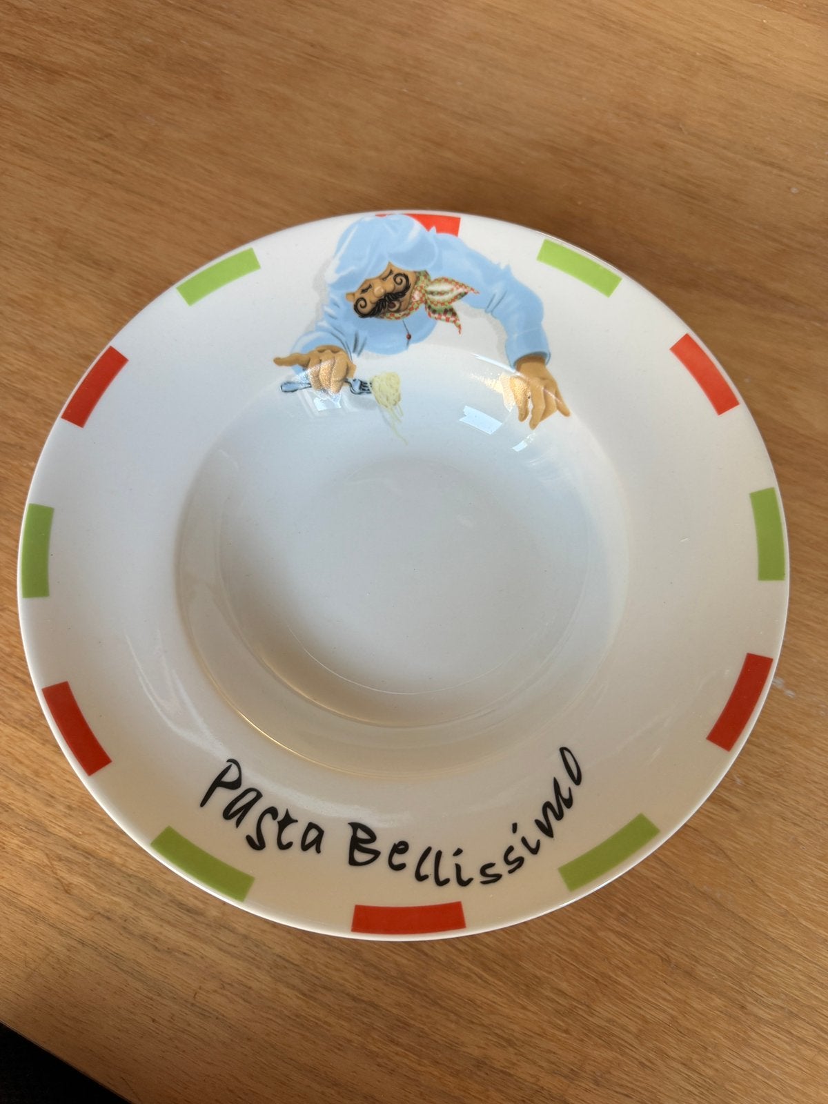 6 pasta borden, Ophalen, Zo goed als nieuw, Overige stijlen, Bord(en)
