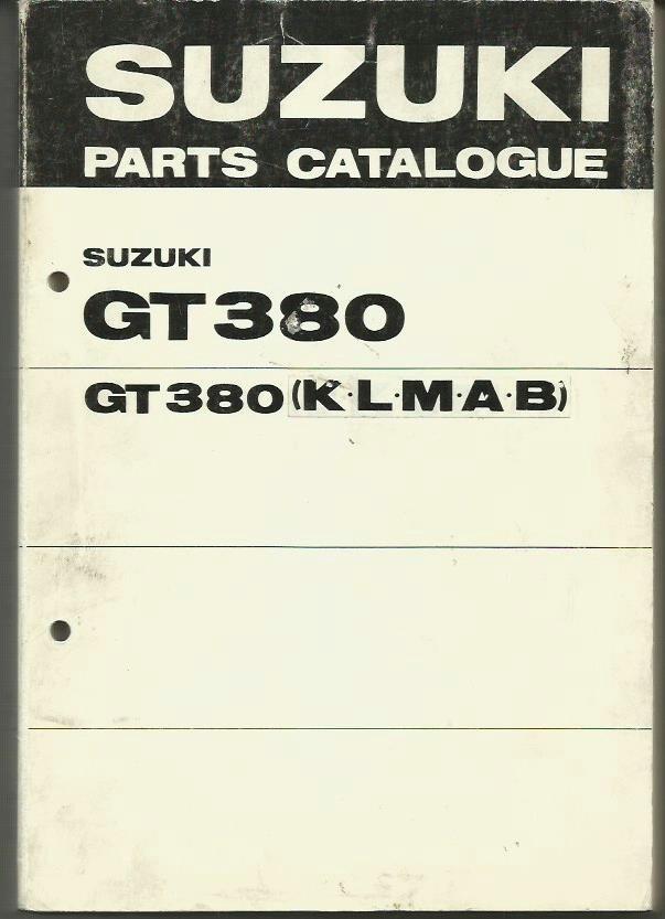 Suzuki GT380 parts list (4706z) motor, Motoren, Ophalen of Verzenden, Suzuki