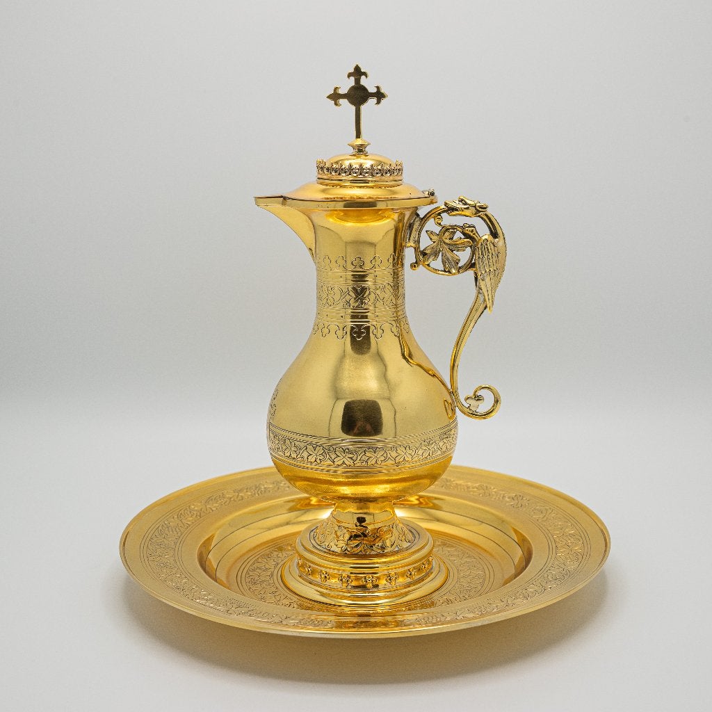 Lavabo set, neogotiek, kardinaal wapen, Ophalen of Verzenden