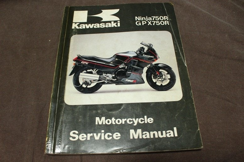 Kawasaki Ninja 750R GPX750r 1987 motorcycle service manual, Motoren, Ophalen of Verzenden, Kawasaki