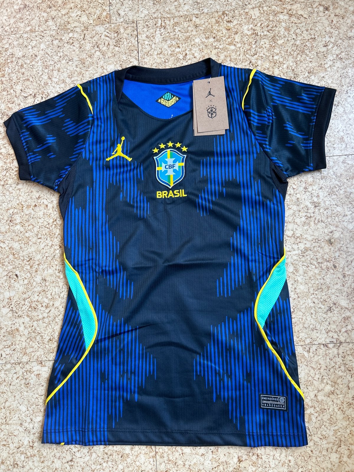 Nike Jordan x Brazil voetbalshirt - Nieuw met kaartjes, Zwart, Overige typen, Nieuw, Ophalen of Verzenden