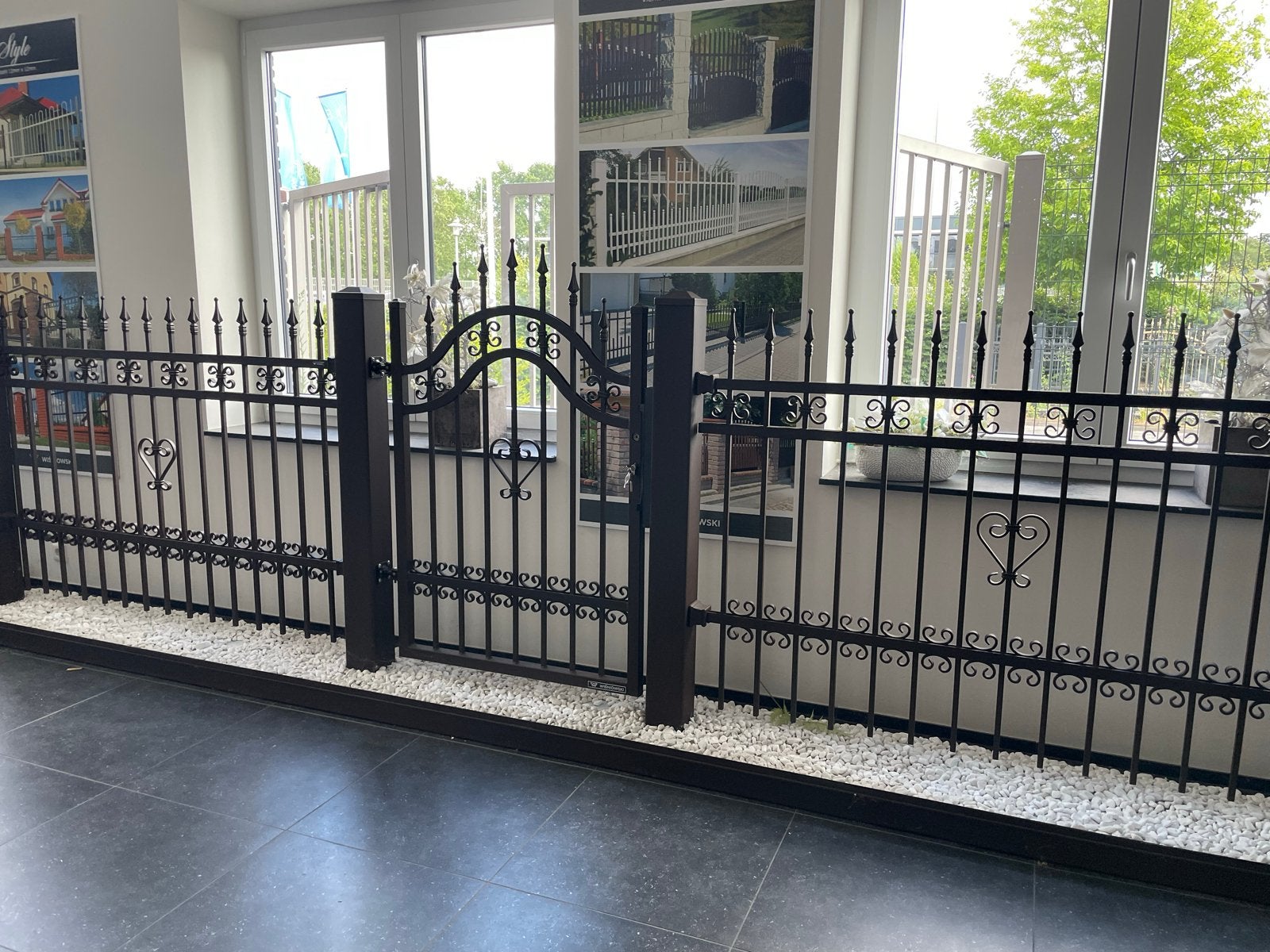 Nieuw Hekwerk element met poort - Sierlijk design, Tuin en Terras, Ophalen, Met poort, Nieuw, Sierhekwerk
