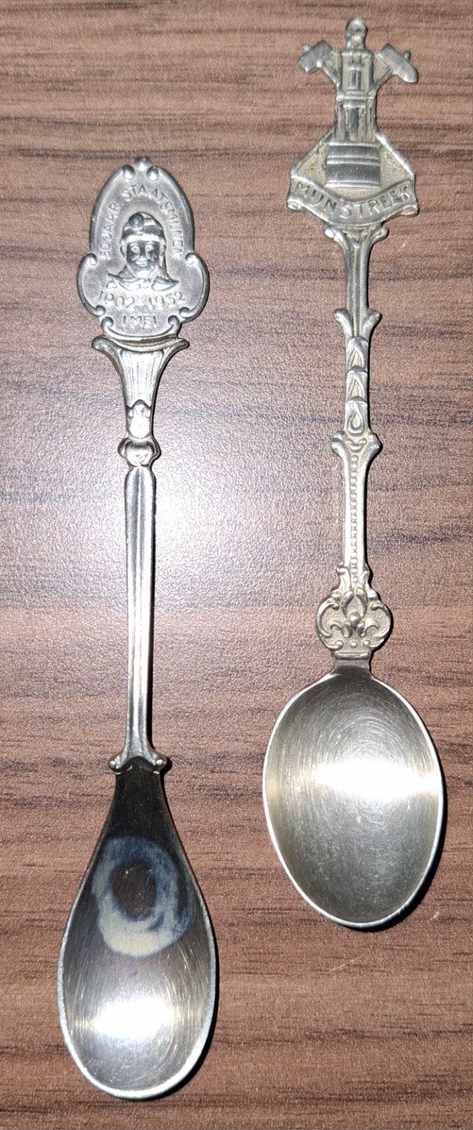 Lepeltjes Staatsmijnen - mijnwerker - mijnlamp, Ophalen of Verzenden