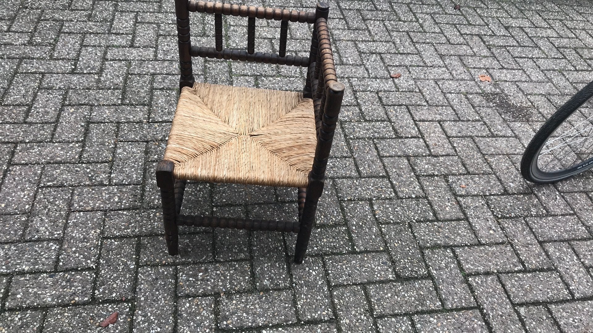 Antieke brei stoel, Ophalen