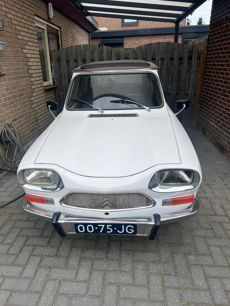 Citroën AMI 8 0.6 Club 1969 wit, 602 cc, 35 pk, Handgeschakeld, Particulier