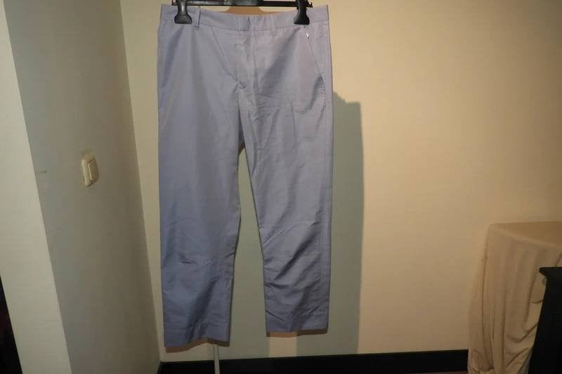 Jil Sander paars blauwe broek deels zijde mt 38, Kleding | Dames, Maat 38/40 (M), Verzenden, Paars, Zo goed als nieuw