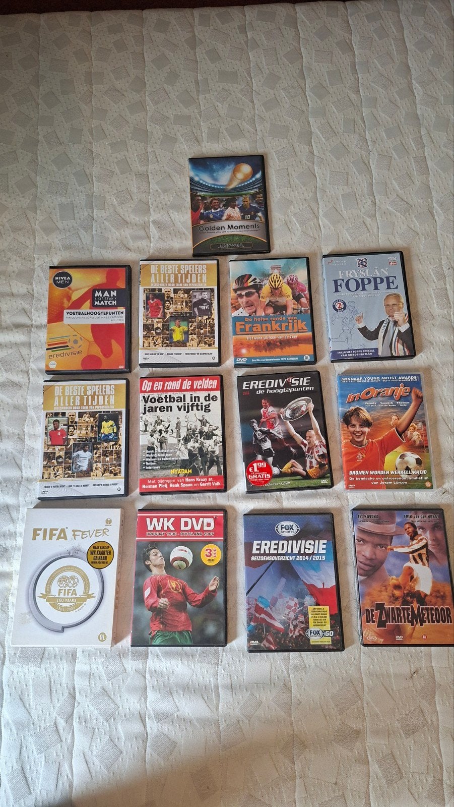 Voetbal en Wielrennen DVD Collectie (12 stuks), Gebruikt, Voetbal, Alle leeftijden, Compilatie