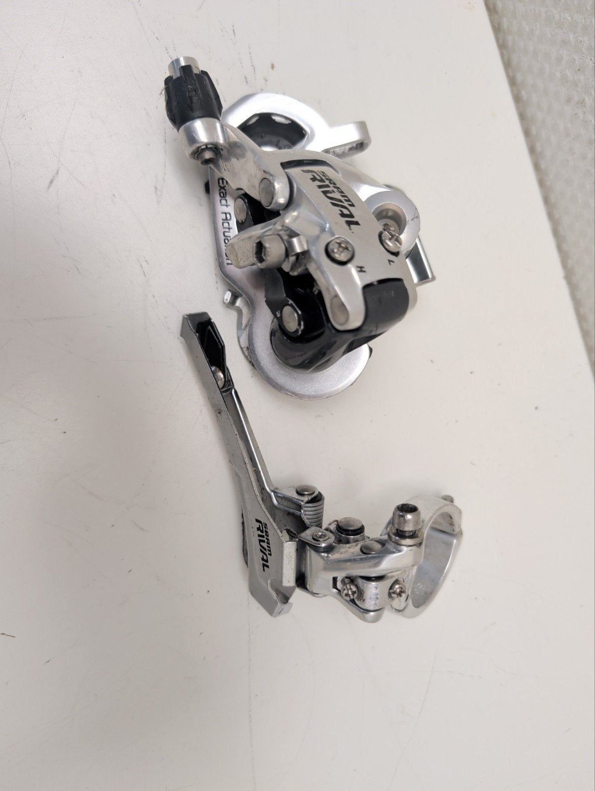 Sram Rival voor en achter derailleur 10 speed, Verzenden, Zo goed als nieuw, SRAM, Derailleur of Ketting
