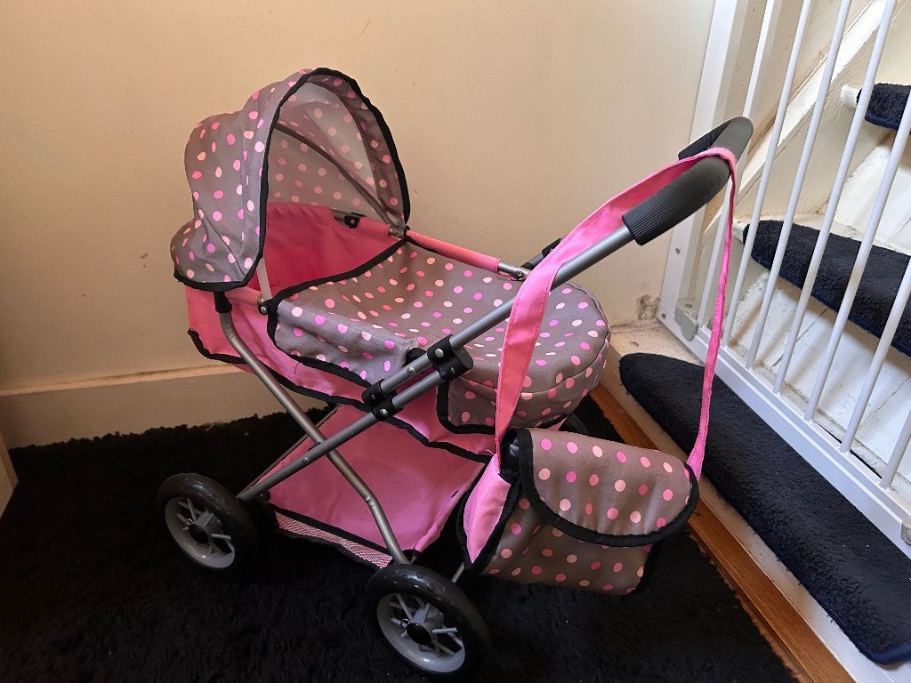 Baby poppenwagen, Kinderen en Baby's, Speelgoed | Babyspeelgoed, Ophalen, Zo goed als nieuw, Overige typen