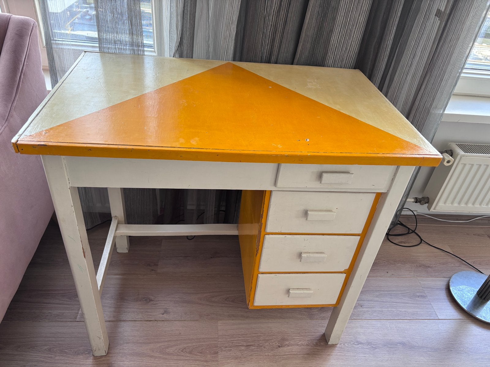 Vintage kinderbureau, Ophalen, Gebruikt, Hout, Kinderbureau