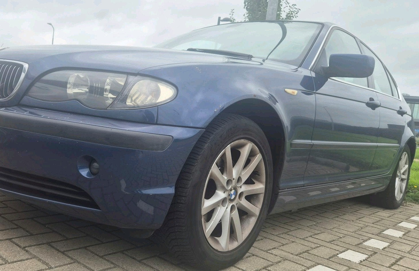 bmw E46 motor defect, Wit/Grijs Leer Chromeline, Facelift, Ophalen, Gebruikt, Voor, BMW