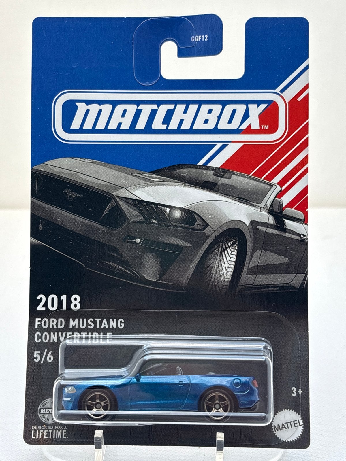 Matchbox 2018 Ford Mustang Convertible (Blauw), Auto, Nieuw, Ophalen of Verzenden, Mattel