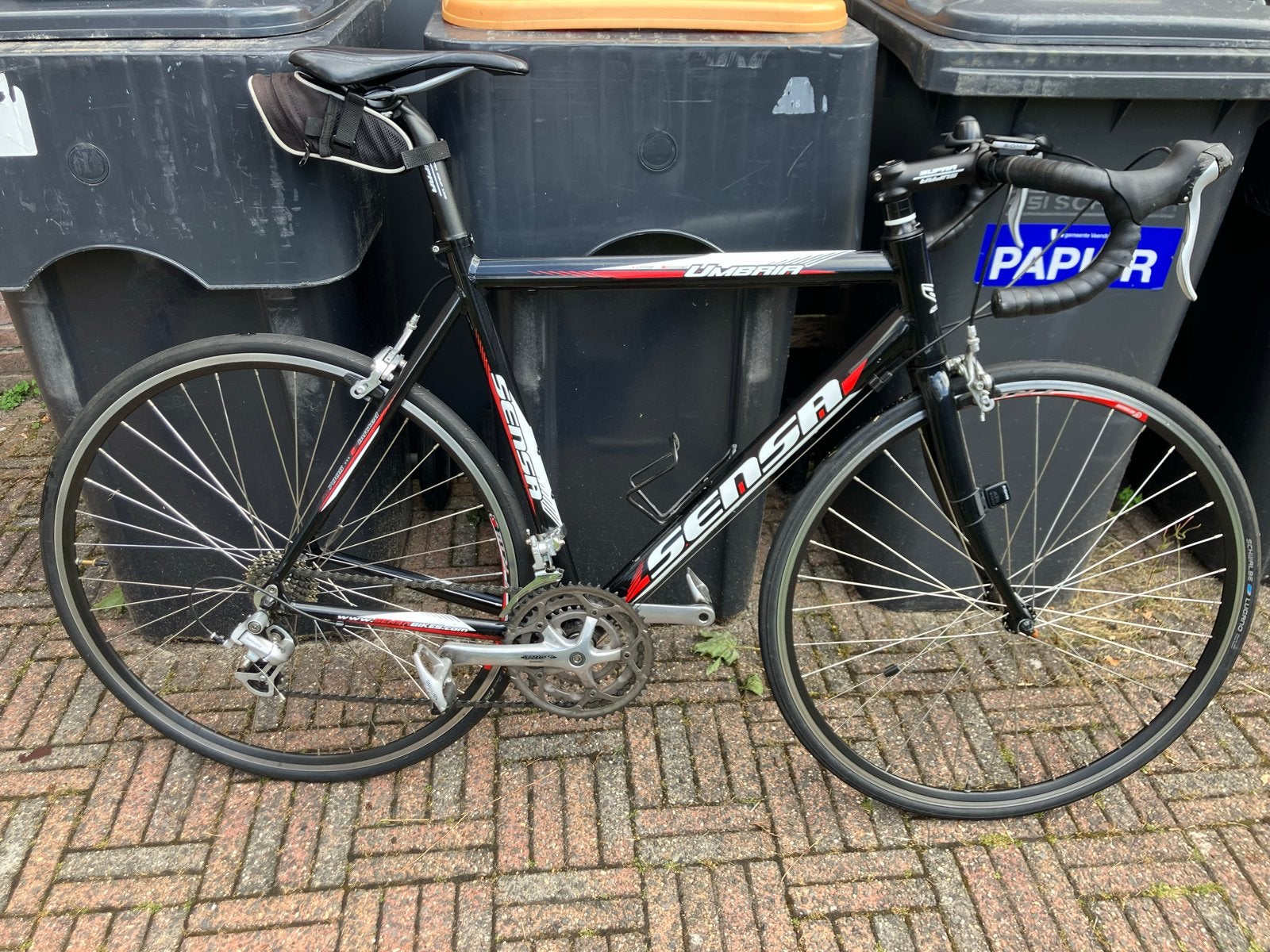 Sensa Umbria racefiets - Shimano Sora - AL7005 frame, 28 inch, Gebruikt, Aluminium, 15 tot 20 versnellingen