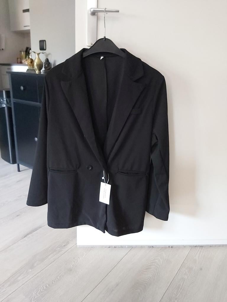 Nieuwe zwarte blazer, maat 46-48, Zwart, Maat 46/48 (XL) of groter, Nieuw, Ophalen of Verzenden