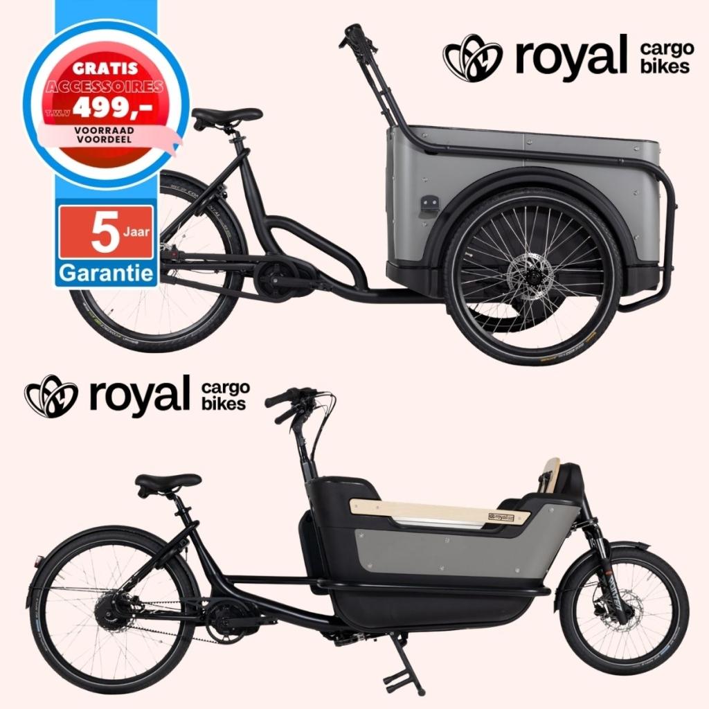 Royal Cargo Bike elektrische bakfiets Nederlandse bakfietsen, Fietsen en Brommers, Fietsen | Bakfietsen, Overige merken, 4 kinderen of meer