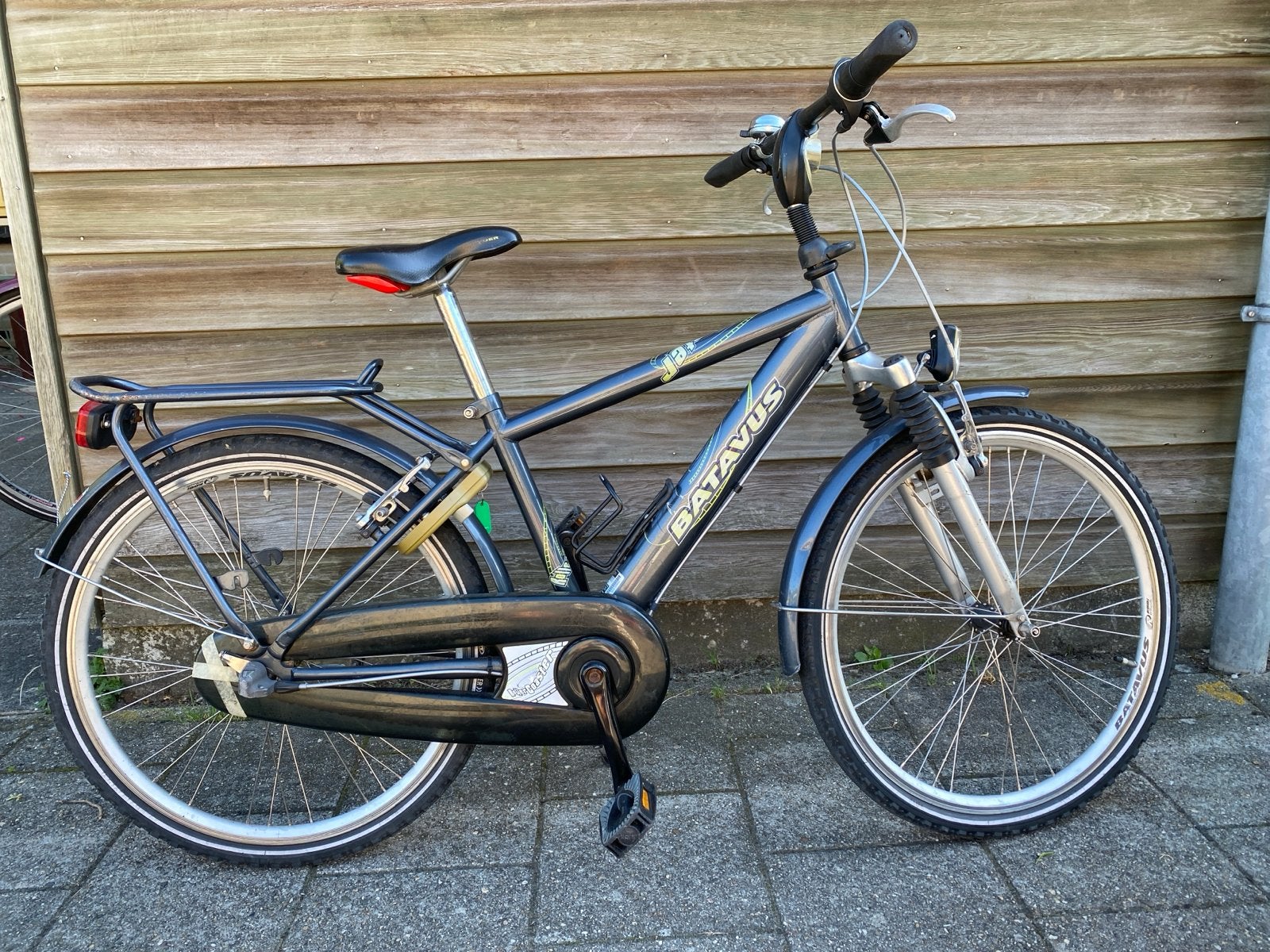 Batavus jongensfiets; 24 inch, Ophalen, Velgrem, Versnellingen, Gebruikt