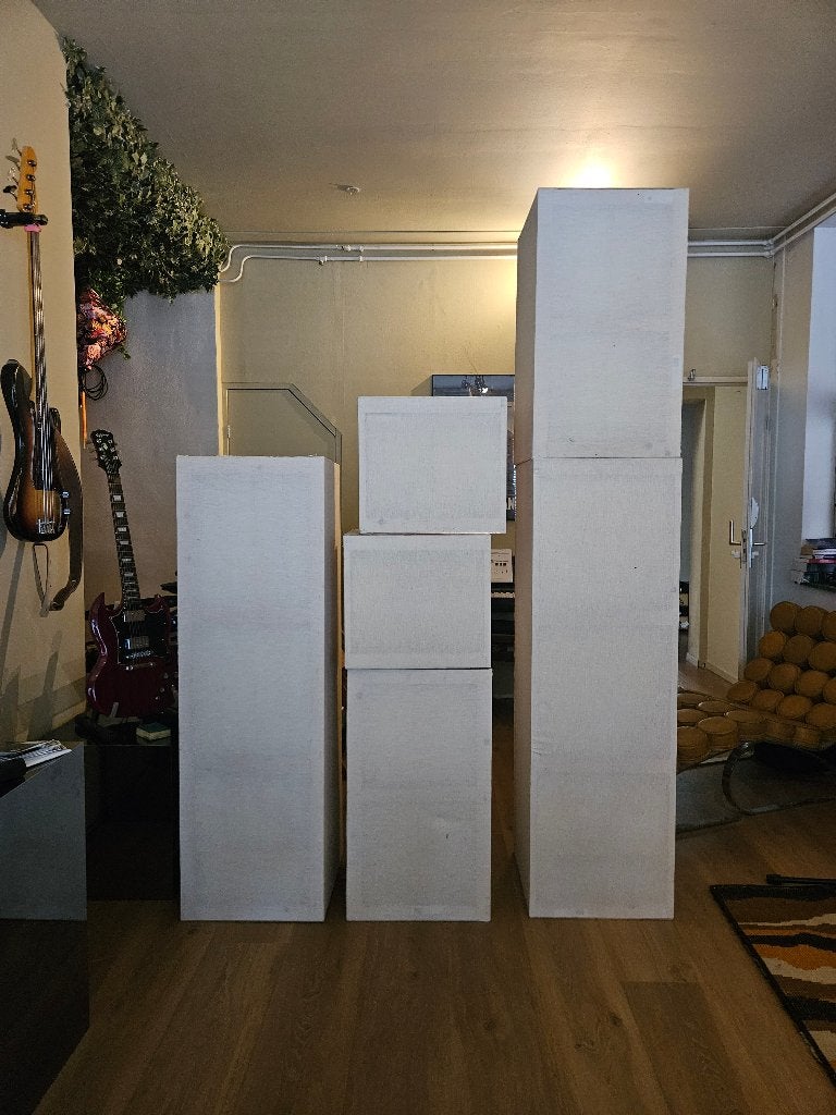6 DIY Soffit Bass Traps (GIK model) – Modulair (tot 259 cm), Ophalen, Zo goed als nieuw