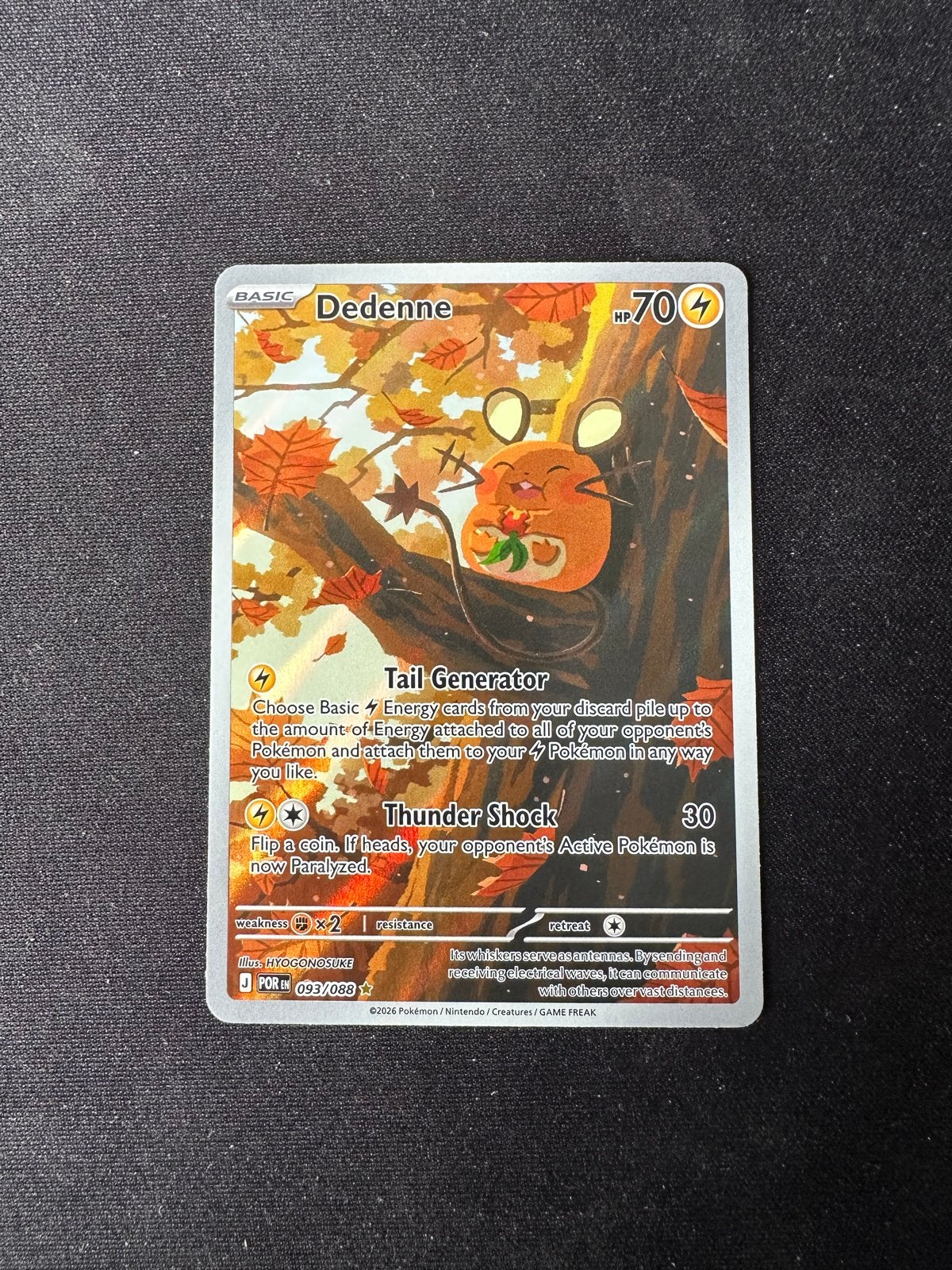 Dedenne 093/088 NM Pokémon Kaart, Ophalen of Verzenden, Zo goed als nieuw, Losse kaart
