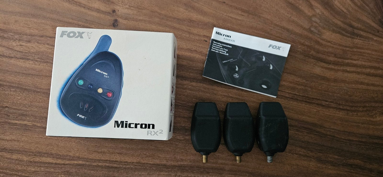 Fox Micron MMxr beetmelderset met RX2 ontvanger, Watersport en Boten, Ophalen of Verzenden, Gebruikt, Overige typen