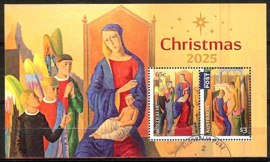 621 Australië 2025 Christmas velletje, Verzenden, Gestempeld
