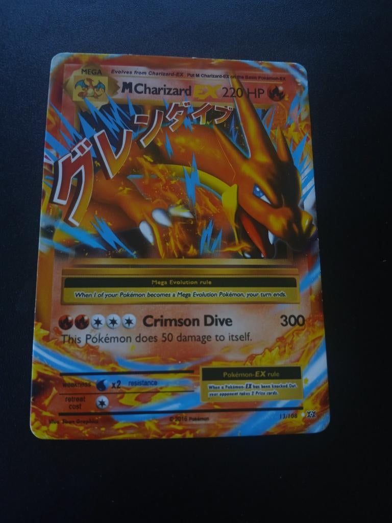 Charizard EX-Pokemon, Ophalen of Verzenden, Nieuw, Losse kaart, Foil