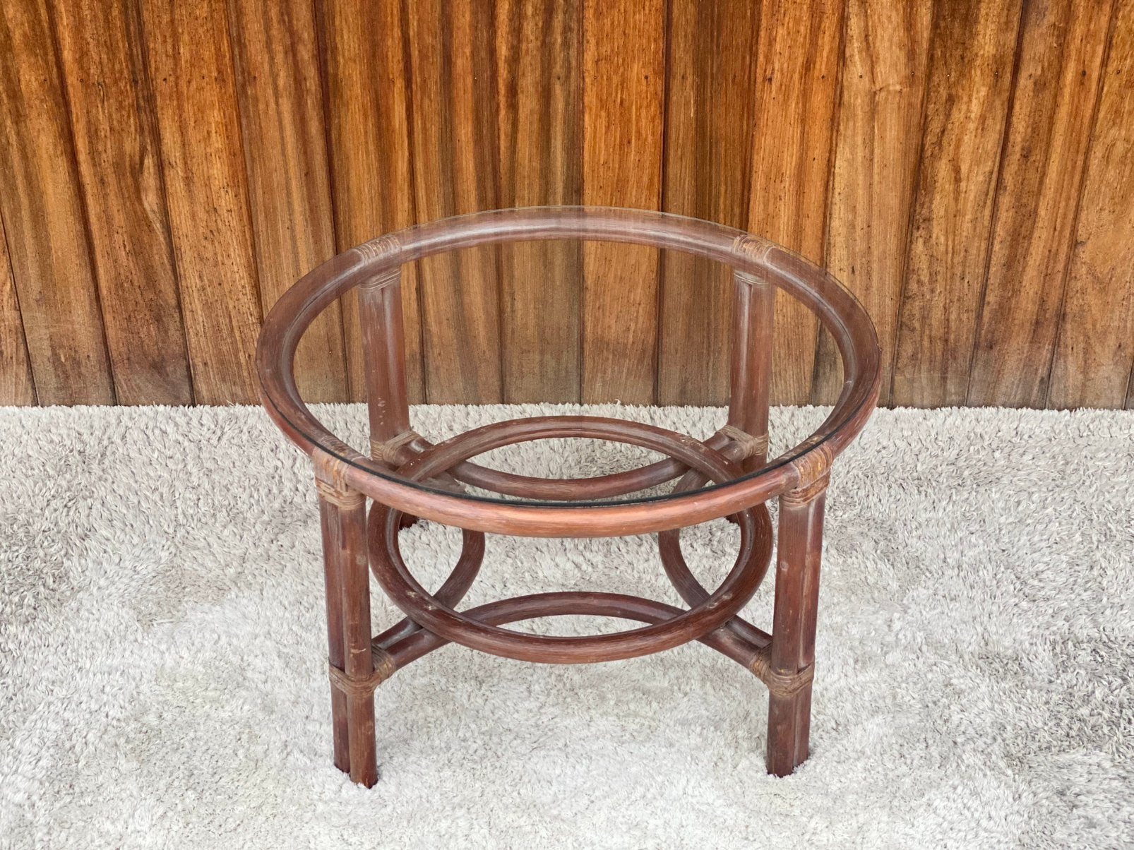 Vintage rotan coffeetable, Antiek en Kunst, Ophalen