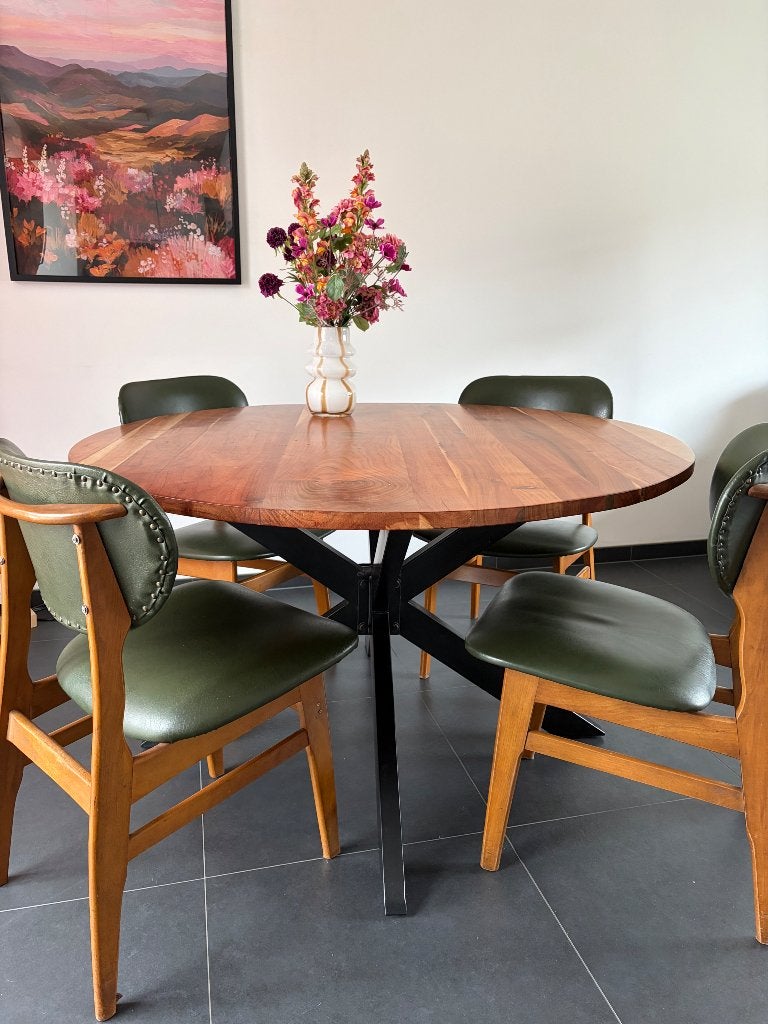 Ronde tafel, Ophalen, Gebruikt, Rond, Vier personen