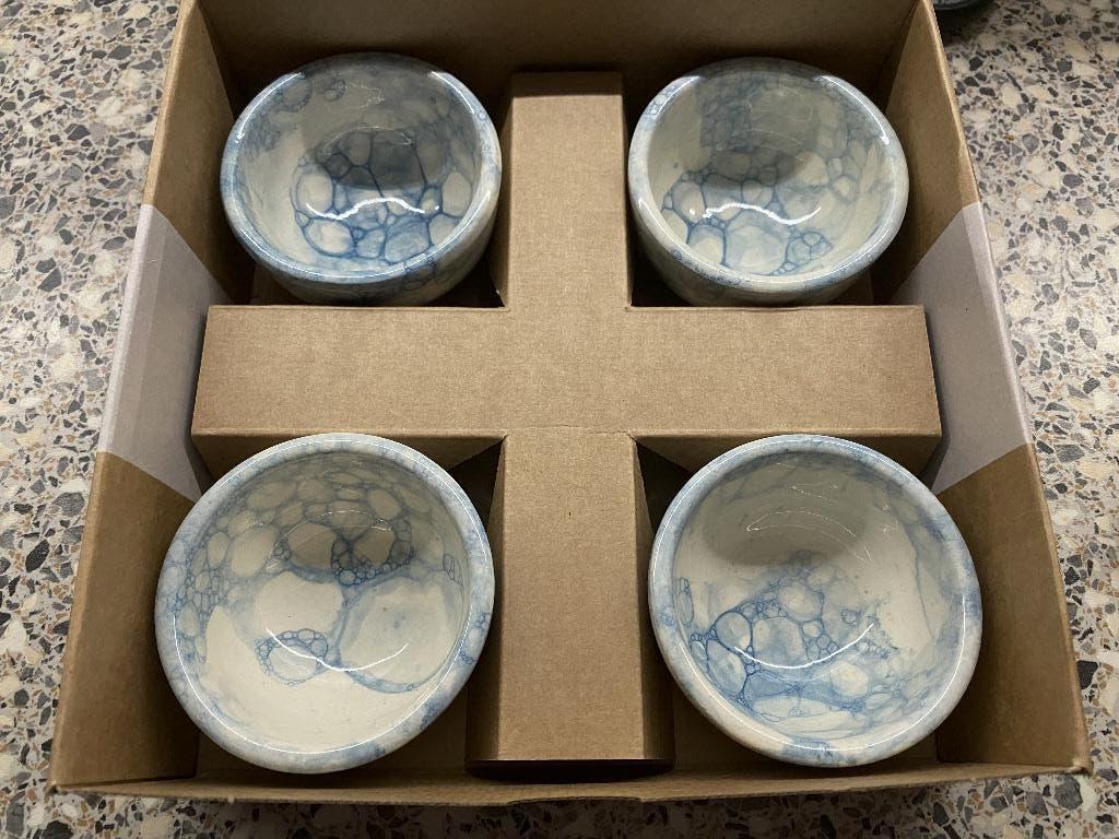2 sets Bowls and Dishes -> Espuma Borrel geschenkset, Nieuw, Ophalen of Verzenden, Overige stijlen, Kop(pen) en/of Schotel(s)