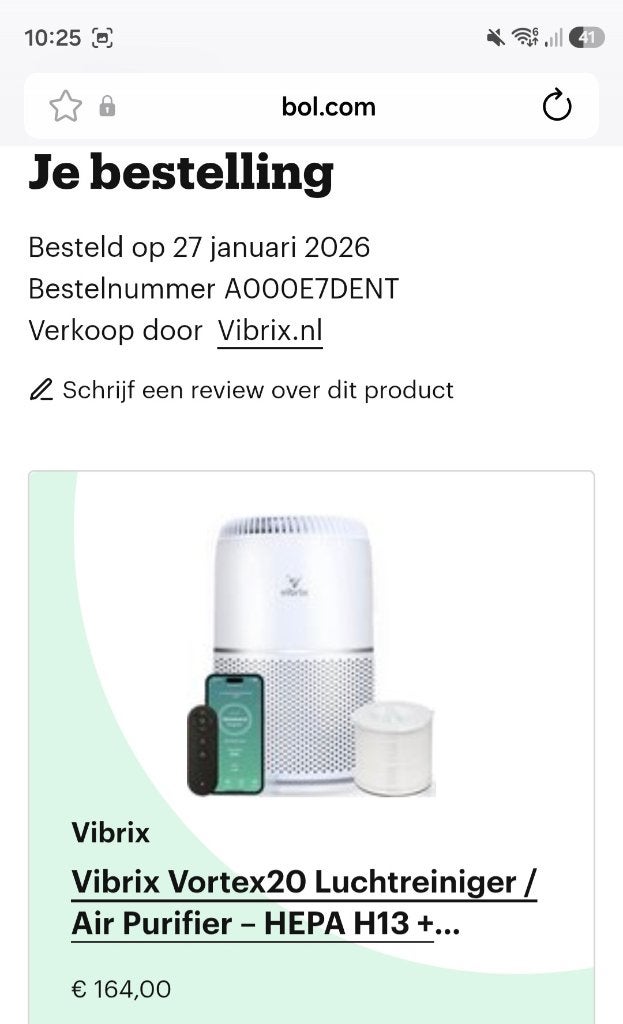 Vibrix Vortex luchtreiniger