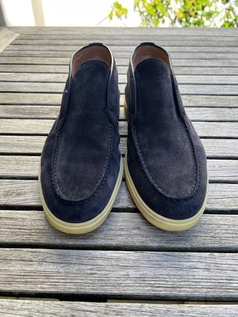 Santoni dames loafers, mt 38,5, Blauw, Instappers, Nieuw, Ophalen of Verzenden