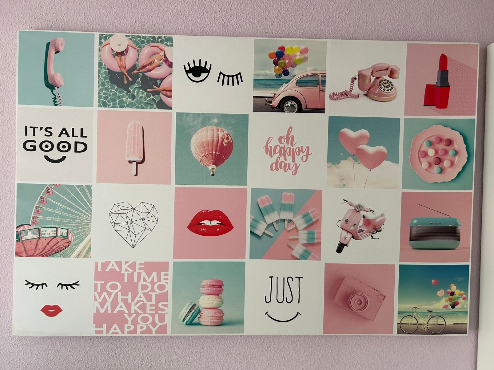 Wanddecoratie, Ophalen, 115 cm, Meerkleurig, Zo goed als nieuw