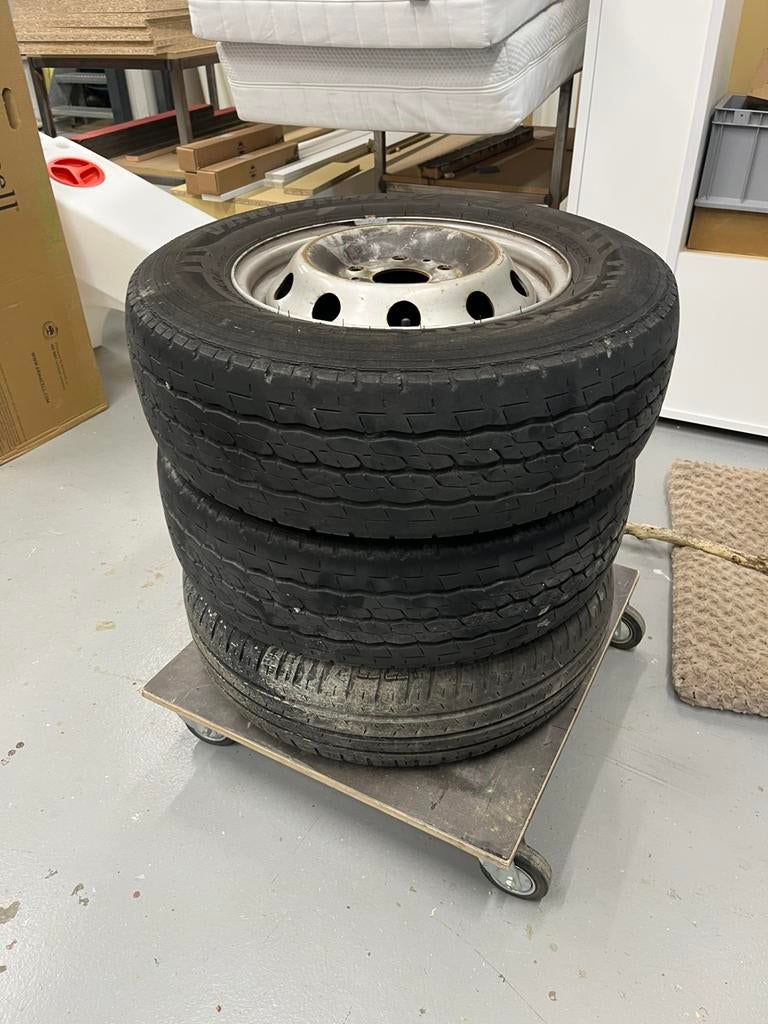 3 Stalen velgen 15 inch Fiat Ducato 2017, Auto-onderdelen, Banden en Velgen, Ophalen, 15 inch, Banden en Velgen, Zomerbanden