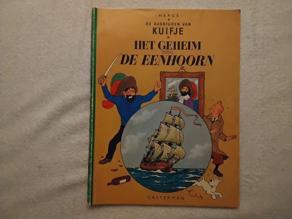1951 kuifje tintin het geheim van de eenhoorn, Boeken, Eén stripboek, Ophalen of Verzenden, Gelezen