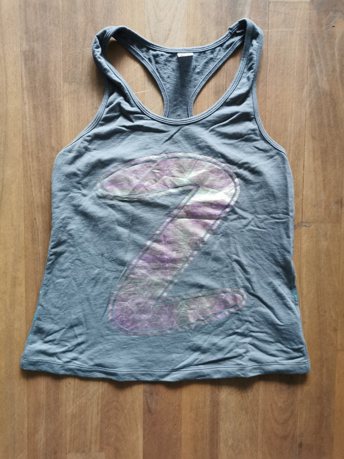 Zumba top met glitterende achterkant mt. S, Zumba Wear, Maat 36 (S), Meerkleurig, Verzenden