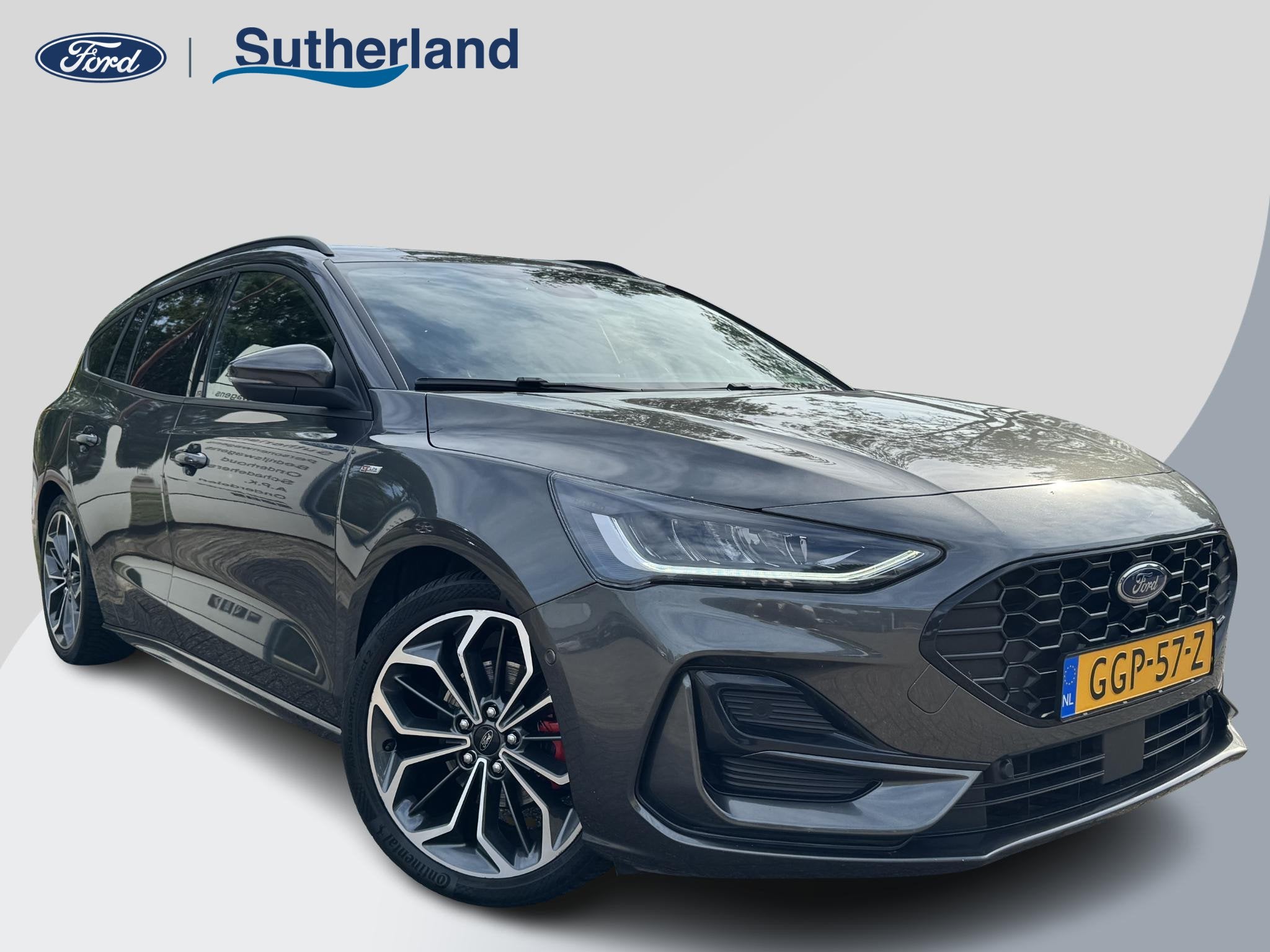 Ford Focus Wagon 1.0 EcoBoost Hybrid ST Line X 155pk Automaa, Stof, Gebruikt, Euro 6, Origineel Nederlands