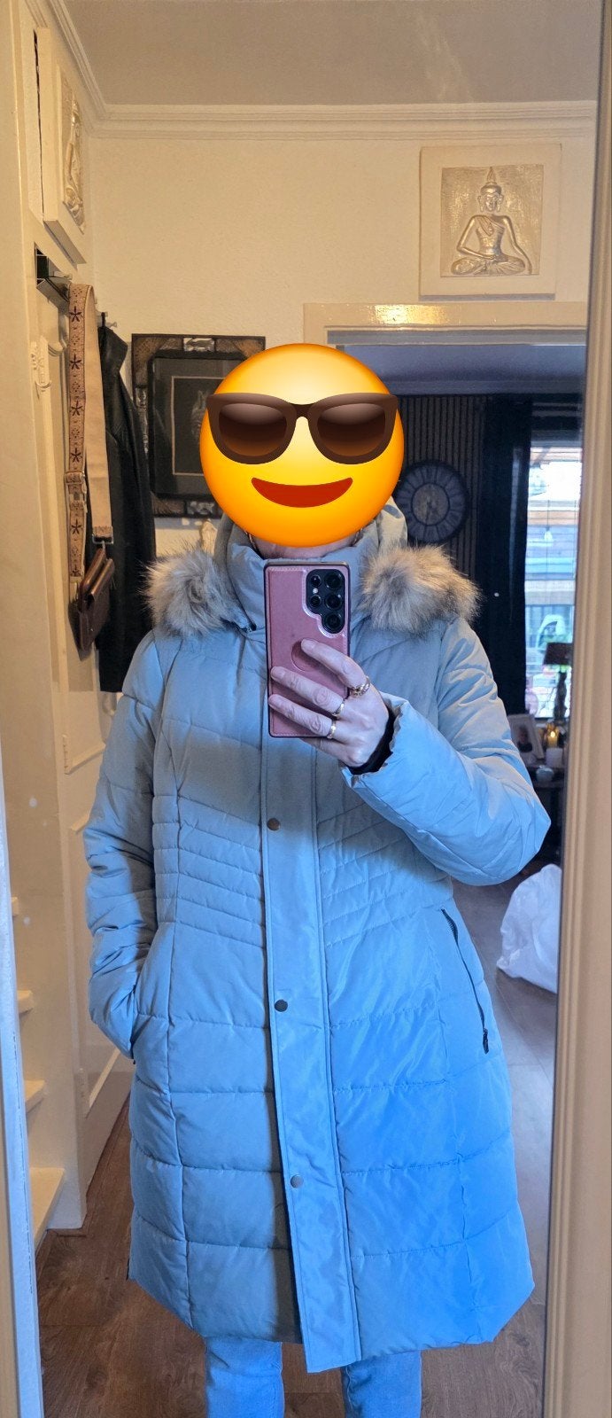 nieuwe gewatteerde winterjas met capuchon, Kleding | Dames, Jassen | Winter, Ophalen of Verzenden, Nieuw, Maat 46/48 (XL) of groter