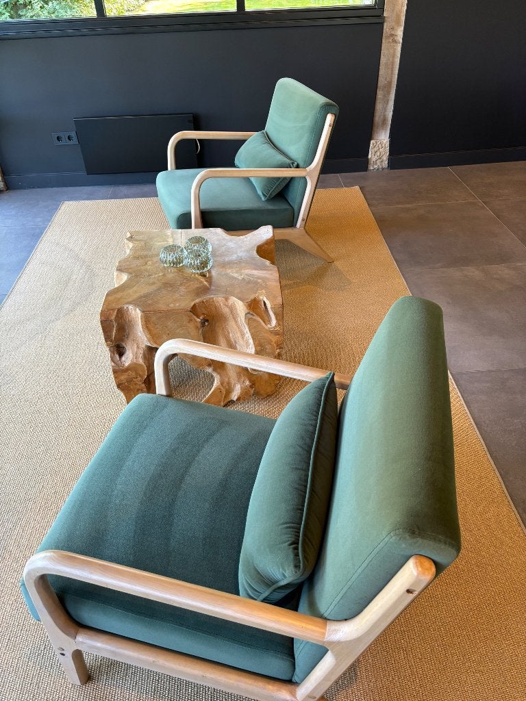 Fauteuils, Huis en Inrichting, Fauteuils, Ophalen, 75 tot 100 cm, Zo goed als nieuw, Stof