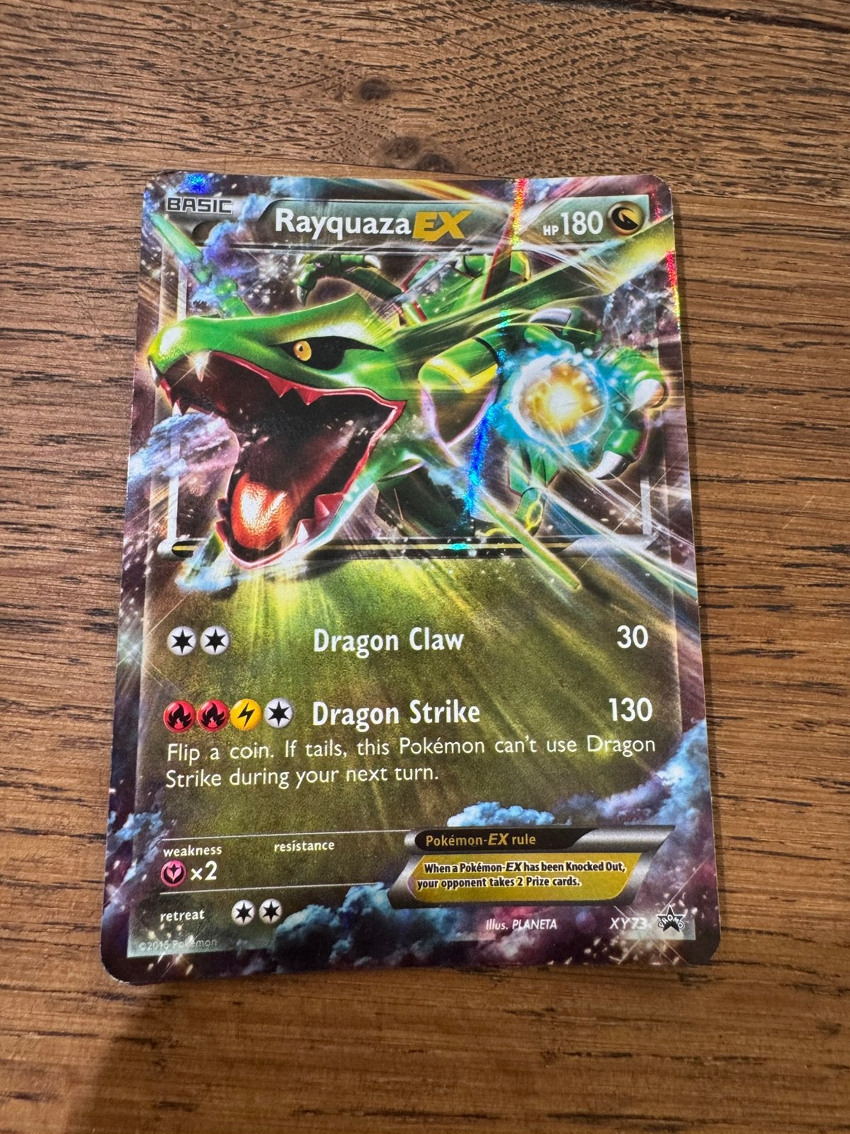 RayquazaEX XY73, Ophalen of Verzenden, Zo goed als nieuw