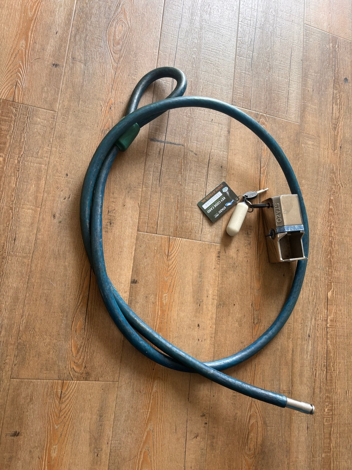 Stazo kabel slot met sleutels en codekaart, Ophalen of Verzenden, Gebruikt