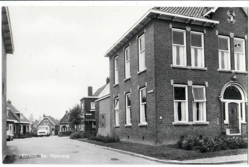Ezinge - Nw. Peperweg, Verzamelen, Ansichtkaarten | Nederland, Verzenden, 1940 tot 1960, Ongelopen, Groningen