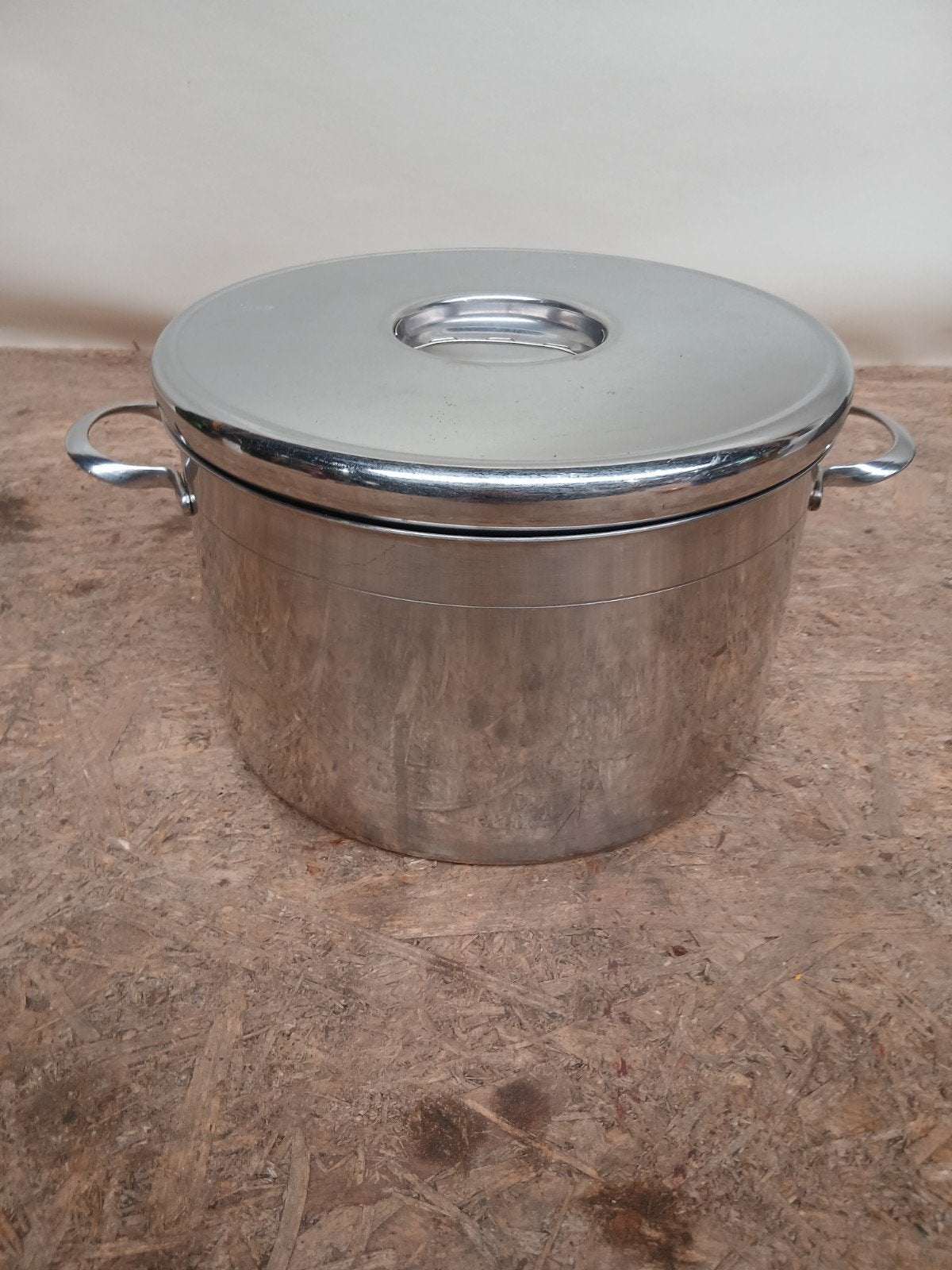 Grote RVS Kookpan met Deksel - Sartel Inox 18/10, Huis en Inrichting, Keuken | Potten en Pannen, Gebruikt, Sartel, Onbekend, Ophalen of Verzenden