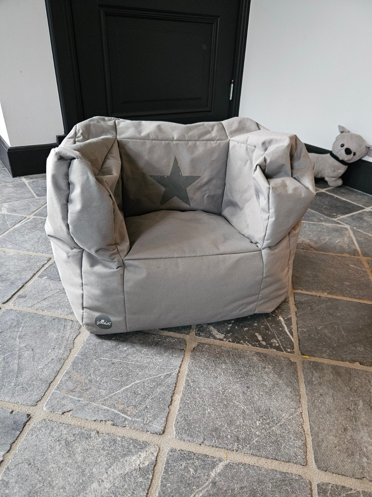 Fauteuiltje beanbag Grijs Jollein, Ophalen of Verzenden, Gebruikt
