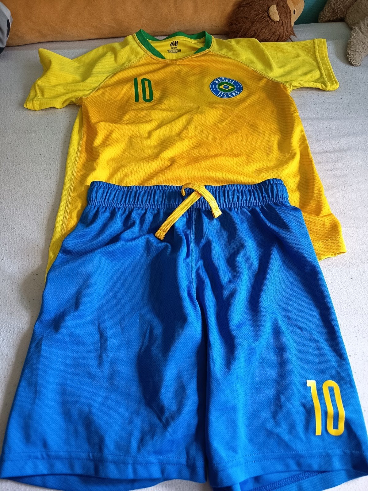 Zgan voetbal pakje maat 134/140, Kinderen en Baby's, Kinderkleding | Maat 134, Ophalen of Verzenden, Zo goed als nieuw, Jongen of Meisje