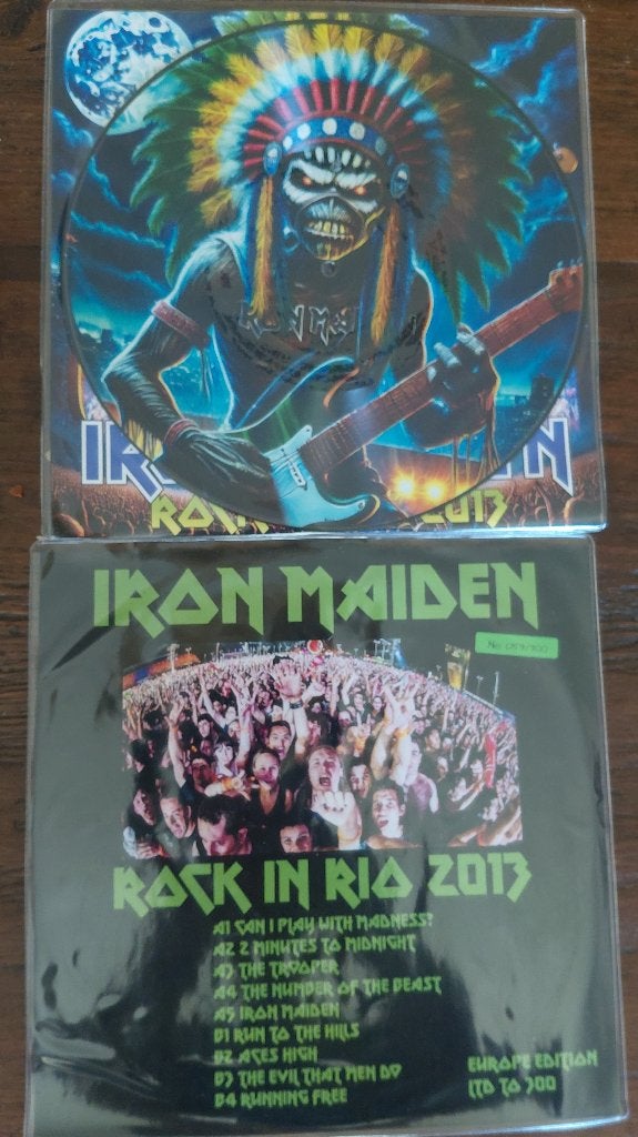 Iron Maiden - Rock In Rio 2013 Numbered Pic. lp Judas Priest, Cd's en Dvd's, LP, Heavy metal, Verzenden, Beschermende buitenhoes